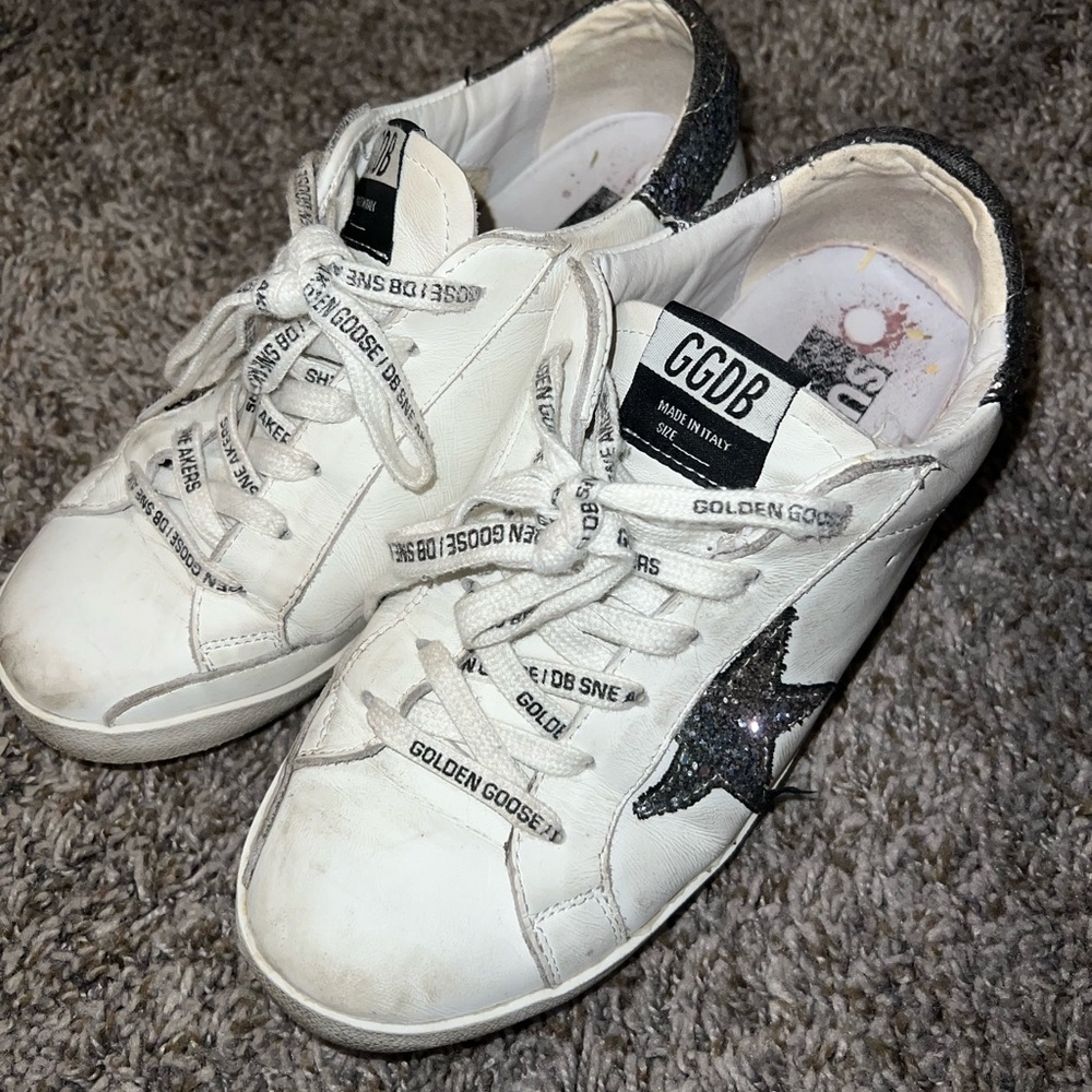 Inspired Sneakers with Glitter (Sz 8)